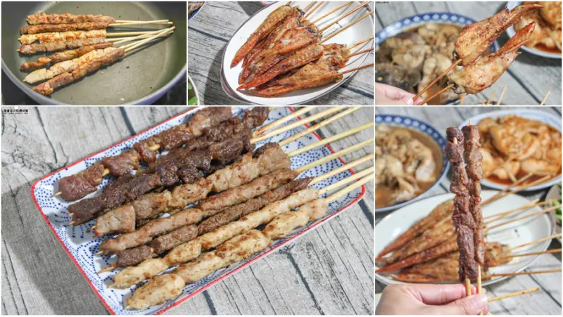 在家也能輕鬆享用獨特滋味的"卡瓦甫新疆燒烤"，用烤的、用煎的都好吃