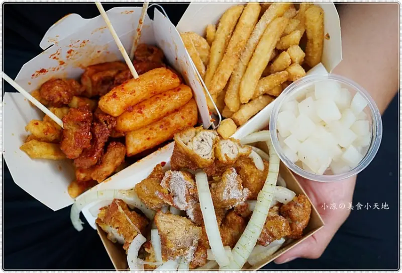 歐巴韓式炸雞║一中必吃銅板小吃，道地韓式炸雞不用飛韓國，六種醬料口味變化多，新品雪花炸雞、雪花薯條吮指回味！