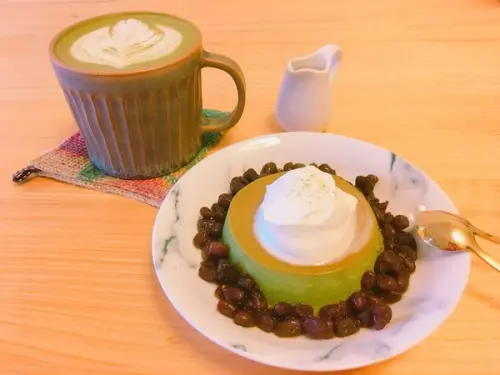 捷運大橋頭站✿有木之森 Café✿限量8份的抹茶布丁被我吃到啦~~~ 還有美翻天紅薯戚風!