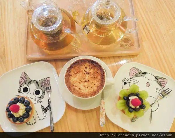 桃園中壢甜點咖啡館推薦 塔塔家ただいまtadaima 讓甜點盤的浮誇可愛貓咪用表情告訴你有多好吃?!中壢高商附近(菜單)~