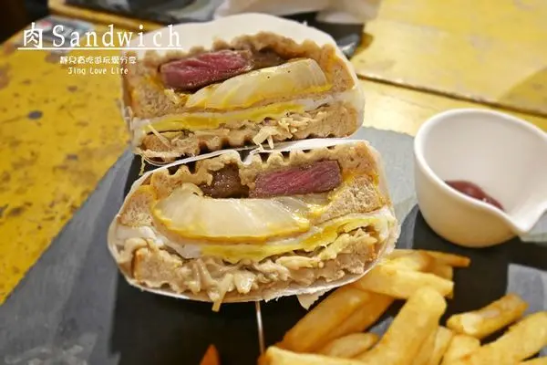 ❚食❚桃園中壢→【肉Sandwich】現點現做超美味豐盛的熱壓三明治/客製化配料自己選