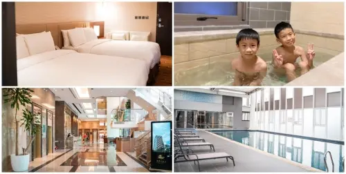 礁溪麒麟 Kilin JiaoXi ▏頂樓露天風呂 蘭陽平原美景盡收眼底。10種不同設施的SPA水療區 讓孩子玩翻啦~。湯圍溝公園正對面。宜蘭親子住宿推薦 / 宜蘭礁溪住宿