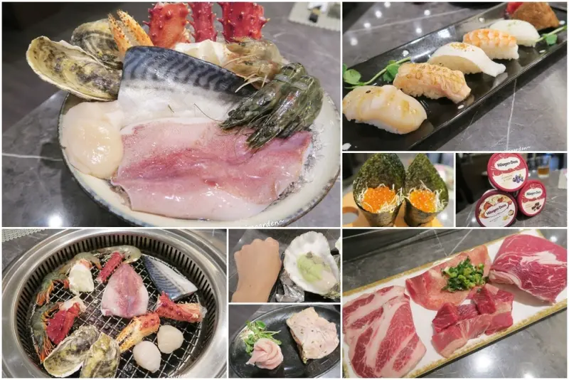 [愛評體驗團]新北 捷運板橋站  原月日式頂級帝王蟹燒烤吃到飽~全國百大名店。專人代烤，一次吃遍海陸大餐