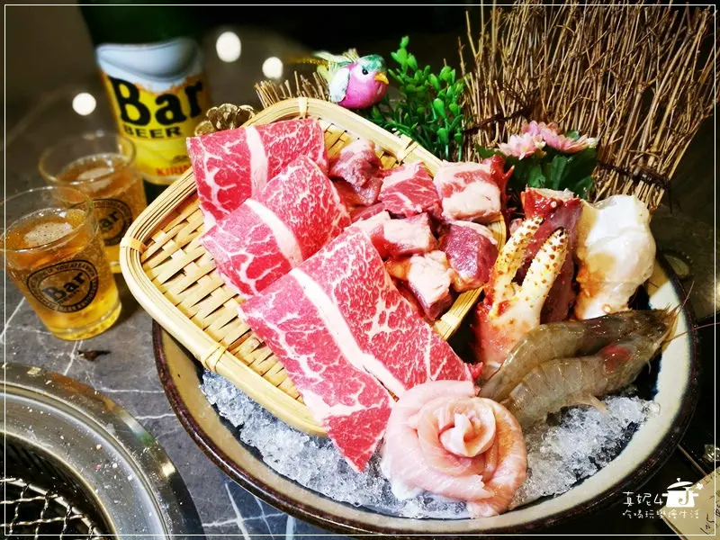 <板橋吃到飽>板橋第一!原月日式帝王蟹燒烤吃到飽,20款肉品.8款生凍海味.6款甜蔬.啤酒.冷熱飲無限供應(附菜單)