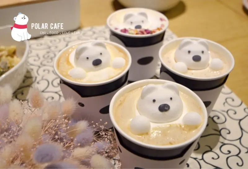 ▍台北，大安區｜下午茶  ▍溺水啦！快救救北極熊  ▧ POLAR CAFE ▧  超吸睛打卡飲品，沒想到義大利麵更驚為天人；民生社區 / 南京三民站 / 咖啡廳