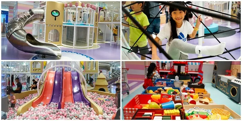 中和環球-建築樂園夢想城體驗館 ▏強力回歸！！星夢球池 / 夢沙池 / 星空爬網 全方位成長樂園。Global Mall環球中和3F/ 雨天溜小孩推薦