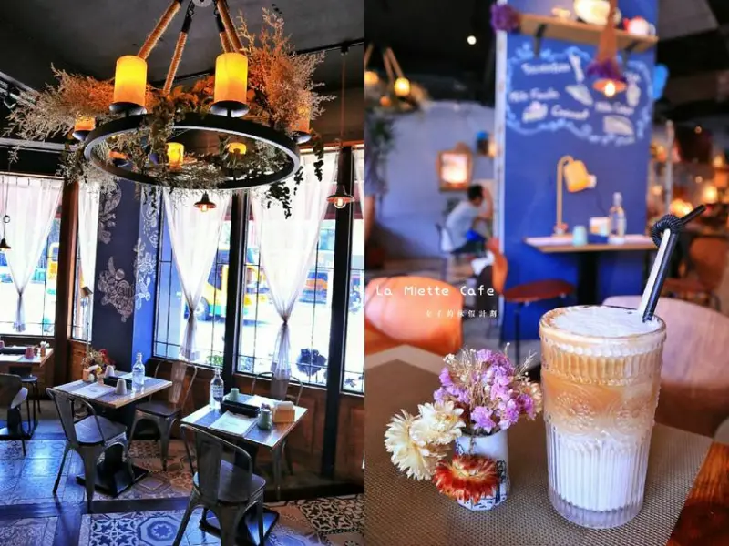 【新竹IG打卡熱門餐廳】冪La Miette Cafe&Bistro歐陸廚房，乾燥花海中美好窗光下享用浪漫有情調的下午茶 |西班牙料理 |新竹美食 |小墊子 ▲女子的休假計劃▼