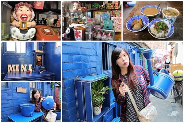 【彰化和美景點】伯公廟口麵線糊~隱藏版藍晒圖，復古的擺設和場景，讓人回到童年玩味的年代        
      