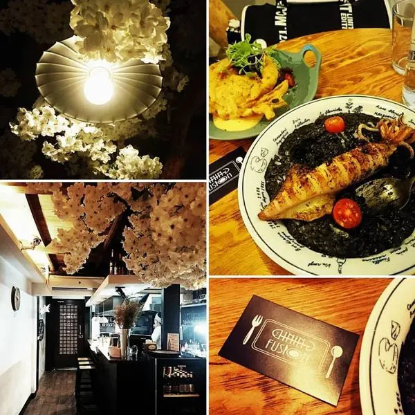 享受櫻樹下的浪漫時光～Dining Fusion 歐陸餐酒館。