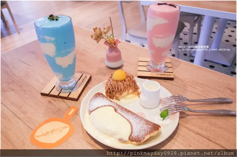 ✿高雄✿ 太療癒啦～蓬鬆柔軟雲の鬆餅 濕潤綿密超美味 還有雲朵般夢幻的雲の優格 讓人少女心大開 ➜  Woosaパンケーキ 屋莎鬆餅屋