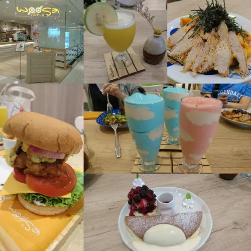 高雄夢時代~Woosa 屋莎鬆餅屋~雲朵優格與蓬鬆綿密的鬆餅~視覺味覺一百分~              