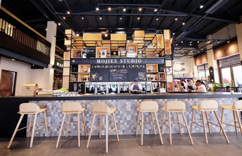 【台中北屯】摩吉斯烘焙樂園-體驗烘焙.親子成人課程.選購烘焙器具.也可以來份甜點咖啡愜意下午茶 - 藍色起士的美食主義