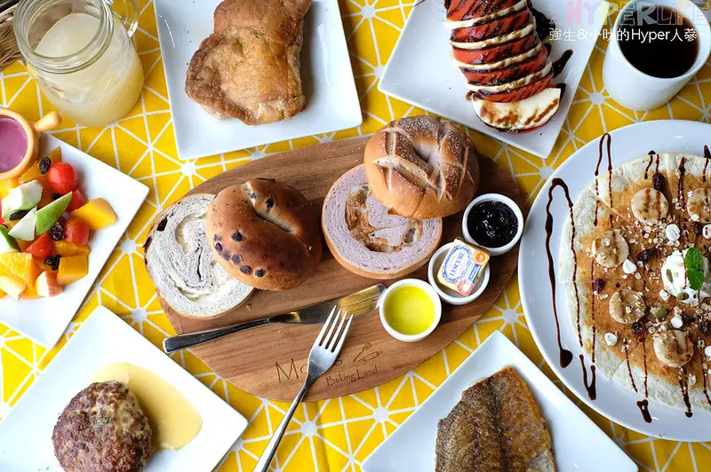 工業風複合式烘焙餐廳竟然有早餐吃到飽！到大坑爬完山填飽肚子的鄰近早午餐好選擇～摩吉斯烘焙樂園MojiesBakingLand 