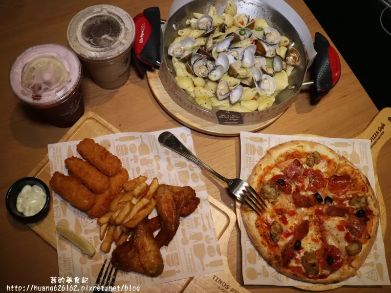 【新北板橋區】 板橋平價義式料理『堤諾比薩 Tinos Pizza Café-板橋府中門市』披薩/烤麵/開胃小點/捷運府中站