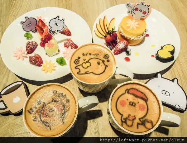 台北誠品信義日本line貼圖餐廳推薦 兔丸usamaru主題餐廳 甜點 蛋糕 咖啡館 期間限定專賣店!!頑食概念~