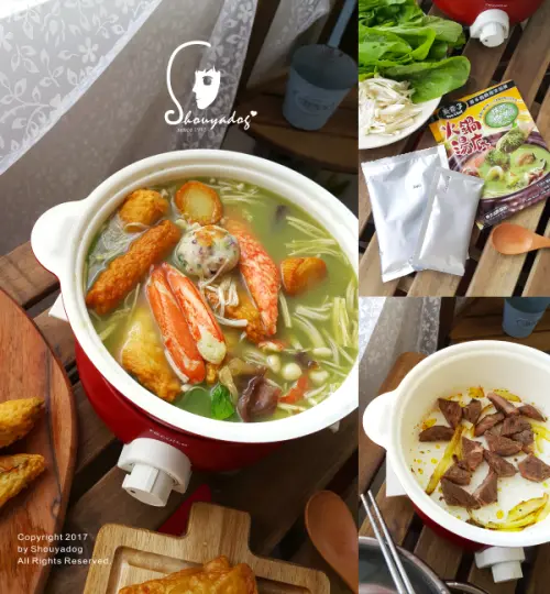 【宅配湯底】抹茶牛奶 巧達海鮮 黃金起司 南洋咖哩 廚霸子四種風味鍋一次滿足