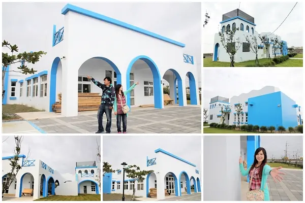 【台南將軍景點】台南最新免費景點~鯤鯓鯤溟里聯合活動中心，小漁村地中海風情，超浪漫唯美希臘風公共建築              