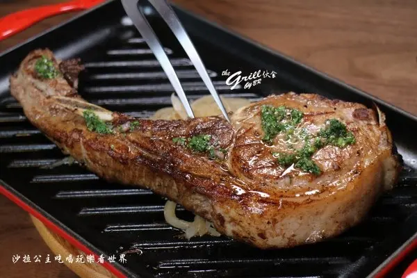 吃了讓人回味無窮的戰斧究好菜刀豬/超高CP值商業午餐『the Grill伙食by BR』新派加州風料理/捷運大安站