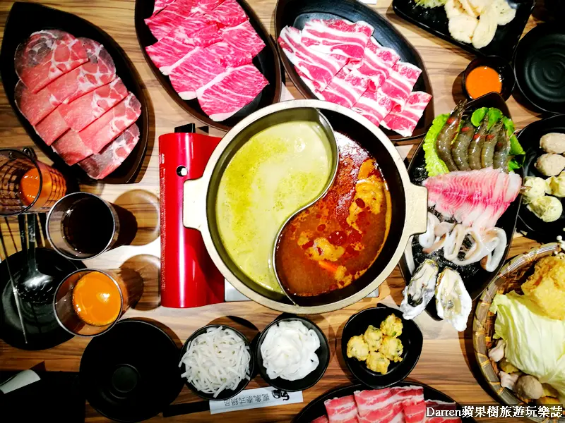 『桃園火鍋推薦』饗象泰式鍋品/泰式鍋物綠咖哩酸辣湯美味推薦/饗象泰式鍋品菜單/都市叢林風火鍋餐廳 - Darren蘋果樹旅遊玩樂誌
