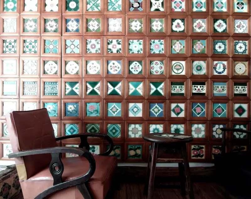 嘉義景點 ▎台灣花磚古厝（博物館）│檜木建築的老花磚收藏屋，保存一塊塊風華精彩。