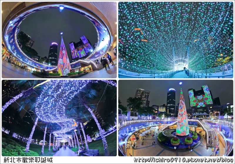 [活動]【板南線板橋站】2017新北市板橋歡樂耶誕城。全國唯一360度3D投影主燈光雕秀│新府路燈海隧道FB.IG熱門打卡景點│浪漫燈海遍怖萬坪公園及板橋車站│耶誕光之舞投影光雕秀│展區地圖/交通資訊