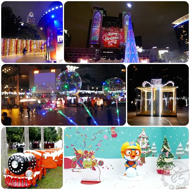 2017新北市歡樂耶誕城▋全台最高聖誕樹在板橋，共三區展場與五項免費設施，還有Pororo一起共渡歡樂時光。(2017/11/24至2018/1/1)