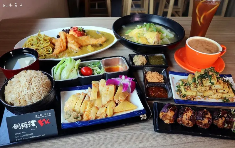 銅鑼灣創意料理｜台中公益路港式套餐，老闆是香港人，不一樣的海南雞飯，道地港式咖哩飯
