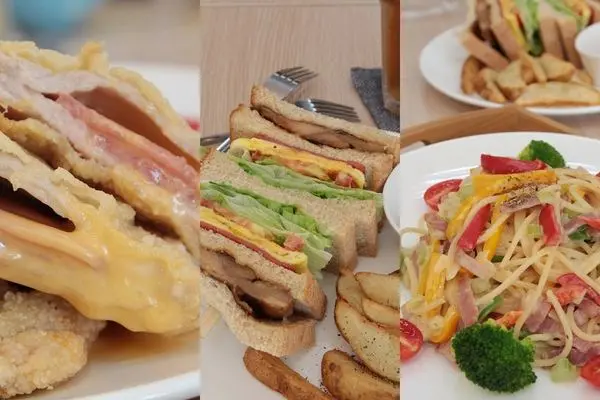 台中香郡Shiny Dream早午餐,巷弄早午餐美味豐富份量多,cp值高照燒雞腿排總匯三明治        
      