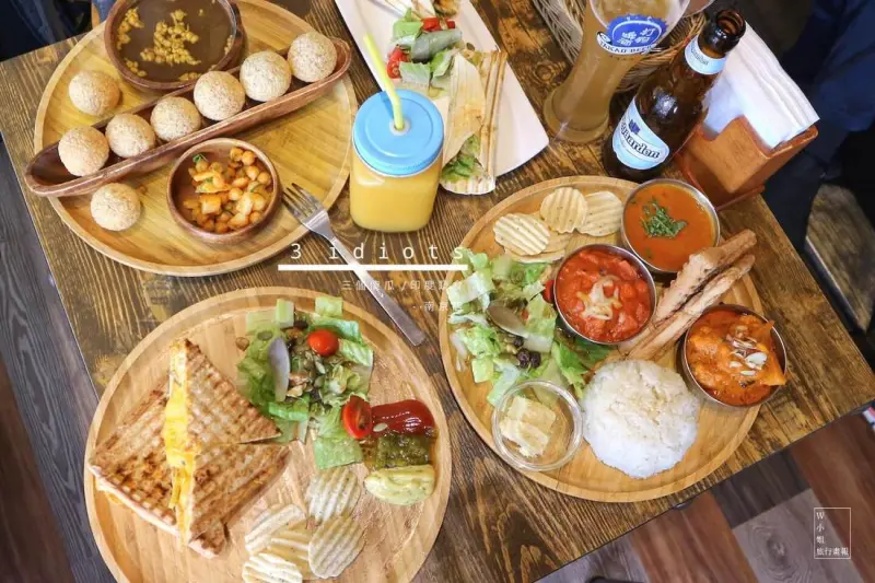 W小姐旅行畫報/ 台北食報｜三個傻瓜印度蔬食餐廳-南京店，一場純正印度式的味蕾旅行，咖哩真道地！美味蓋章認證