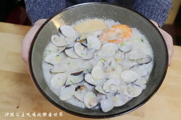 台北大同區美食『福星廣東粥』蛤蜊麵/蛤蜊粥/捷運雙連站小吃