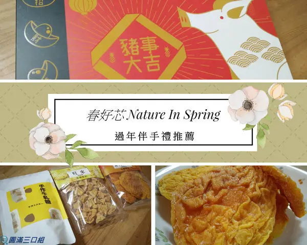 【愛評體驗券】過年伴手禮推薦-春好芯 Nature In Spring＠過年就是要多禮 豬事大吉禮盒就是有裡子 讓你有面子