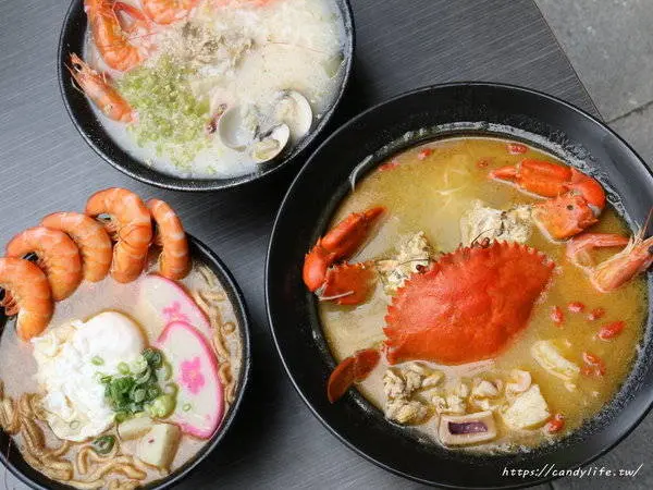台中美食│粥堂（龍蝦粥 螃蟹粥 拉麵）專賣店〃活體海鮮入料～處女蟳麻油麵線霸氣上桌！        
      