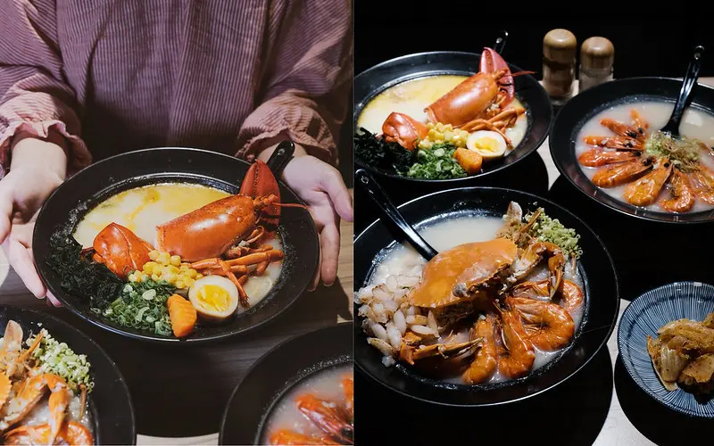 粥堂│台中捷運美食推薦，高CP值活體海鮮螃蟹粥、龍蝦粥必吃！近公益文心路口