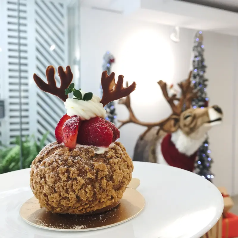 『台中北區』Domochew Lab 多麼秋生活食驗室,環境明亮又乾淨,還有一隻會動的麋鹿！