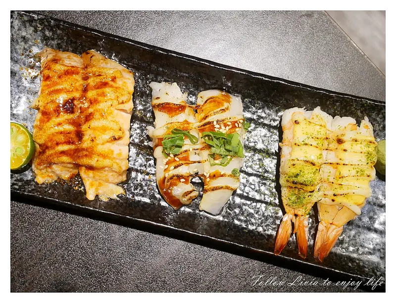 美食餐廳║新北蘆洲區 饗串味 蘆洲 串燒居酒屋 握壽司/脆皮雞皮仙貝/甜麻糬 各種日式料理 聚餐小酌好適合 ❤跟著Livia享受人生❤