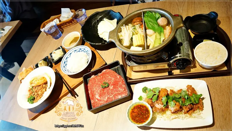 【板橋南洋火鍋】長鼻子泰式咖哩・南洋火鍋(板橋店)／新埔捷運站～超值推薦南洋風味火鍋，咖哩醬汁・茉莉香米飯・泰式炸蝦片可以免費續加