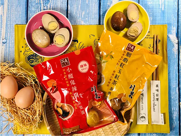 【全聯好物￭茶葉蛋】全聯限定上市！2021所長茶葉蛋X川果聯名新品「胭脂紅玉紅茶茶葉蛋」&「小魔鬼辣椒茶葉蛋」