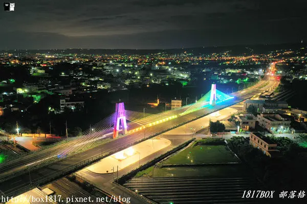 【彰化。永靖】空拍。南彰化新地標。高鐵星光大橋。全國首座鑽石型式雙塔脊背橋