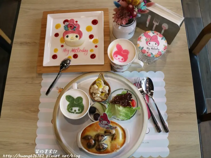 【台北中山區】限定9個月的"美樂蒂花草風限定主題咖啡廳"『Amandier雅蒙蒂法式甜點』愛評體驗團/捷運忠孝新生站