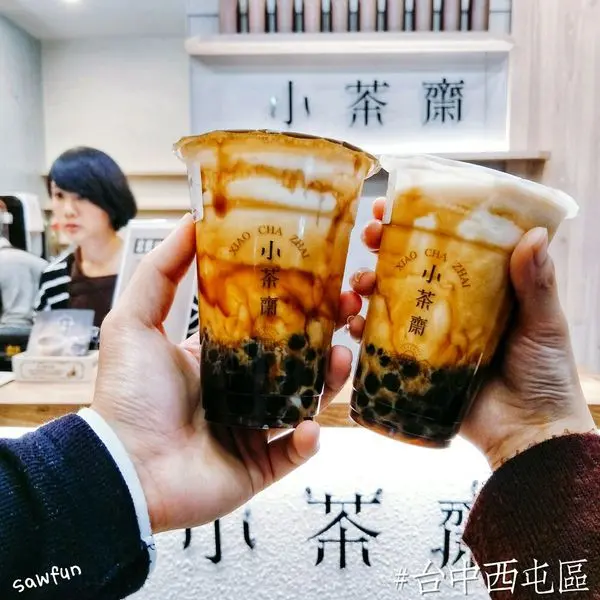 遇fun胃_小茶齋||台中||西屯 逢甲夜市|| 岩漿珍珠鮮奶 黑糖旋風來襲 超好喝療愈黑糖♠ 