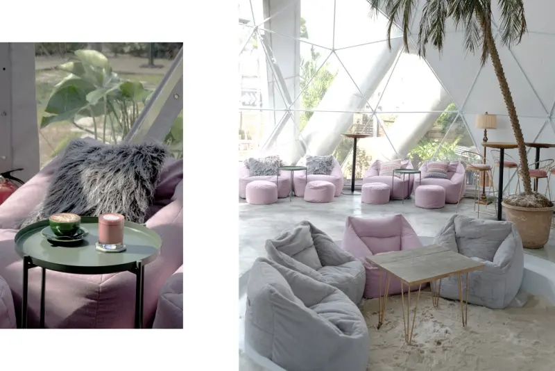 台北 Drunk cafe 爛醉咖啡，球型溫室咖啡館，陽光下的粉紅慵懶時刻。東區餐酒館/國父紀念館美食/華視【男子的日常生活】