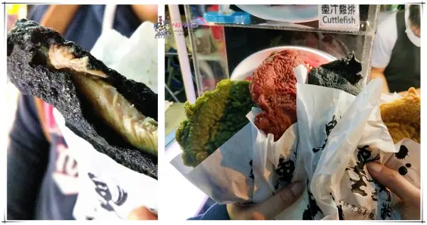 雞排炸到變黑碳?《墨之雞排》IG打卡必備！中原夜市色彩繽紛的馬卡龍雞排