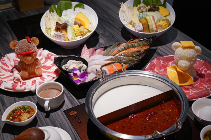 【桃園美食】圓味涮涮鍋 大興店｜小熊火鍋｜超療癒｜桃園藝文特區｜