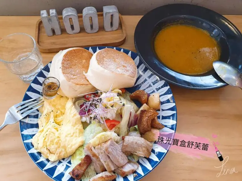 [中和美食]貳Hood.cafe網美乾燥花|舒芙蕾早午餐 近中和環球~Tina愛分享