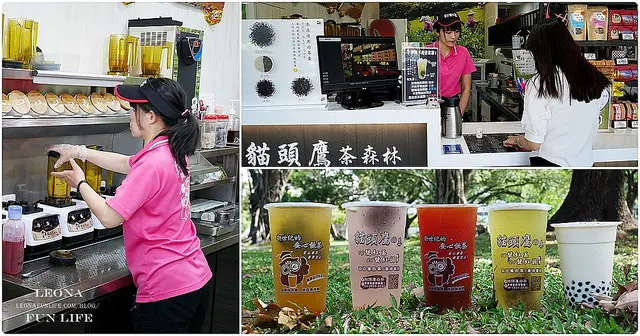 台中飲料|貓頭鷹茶森林。新鮮現萃消暑飲料，鮮果花卉入茶自然好喝|北區     