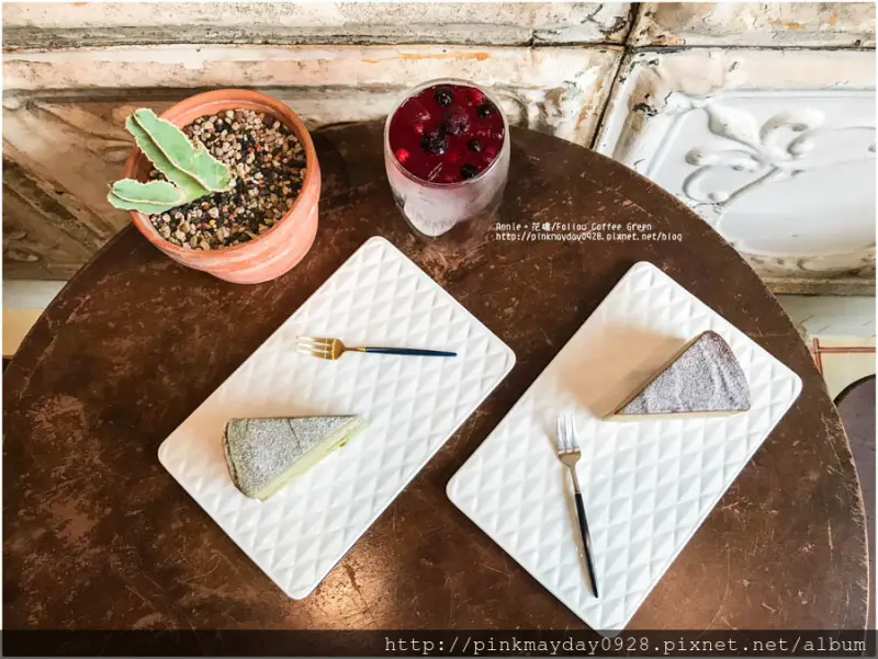 ✿台南✿ IG夯！花樓咖啡二店 依舊充滿夢幻感的老屋花藝裝飾 怎麼拍怎麼美 只是千層蛋糕真的要在加強阿 ➜ 花樓/Follow Coffee Green