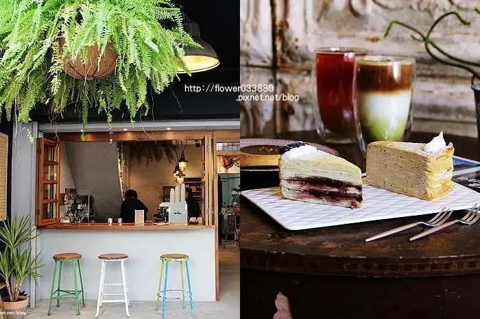 台南美食 與甜點有約。老屋綠意空間，千層蛋糕、咖啡。『花樓/Follow Coffee Green』文青小店