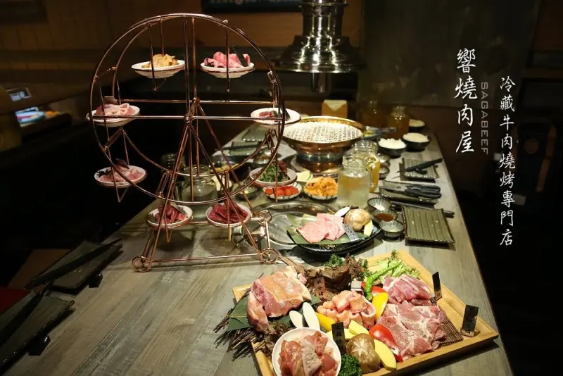 新竹竹北 響燒肉屋冷藏牛肉燒烤專門店。摩天輪也能上桌?摩天輪造型超夢幻又能邊吃邊玩  - Nana愛旅行札記