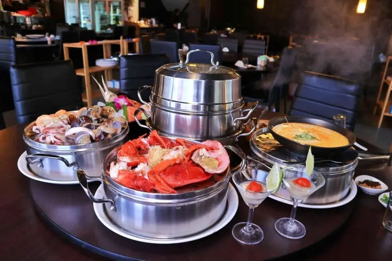 【新北林口】蒸翻天海鮮蒸氣火鍋餐廳，超霸氣威猛海鮮塔