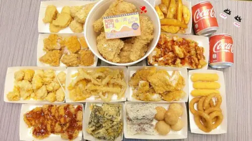 爆Q美式炸雞(員林浮圳店)-最近炸雞店吵得火熱  默默耕植於中南部的爆Q  份量多是消夜的好朋友              